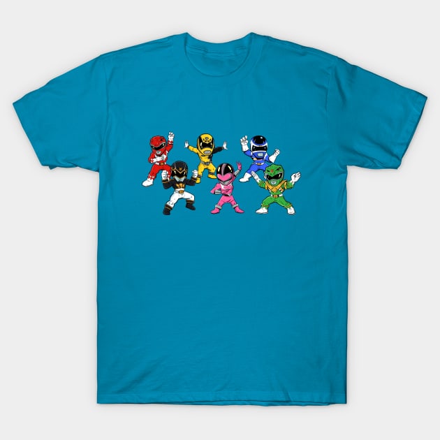 Power Rangers T-Shirt by Jetnder